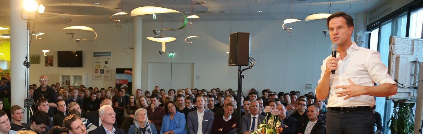 Bezoek Rutte Aeres Hogeschool Dronten