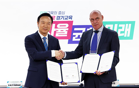 Samenwerkingsovereenkomst Korea handdruk