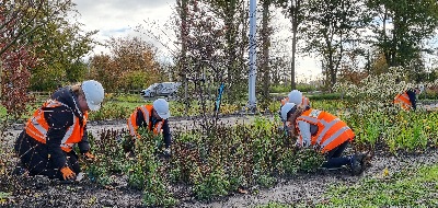 Leerlingen praktijkonderwijs Emmeloord aan het werk op de Floriade