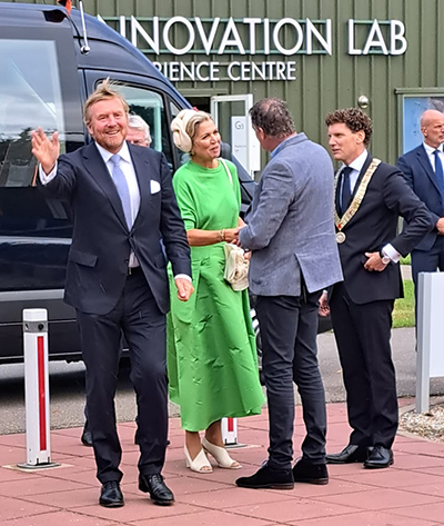 Ontvangst koninklijk paar bij Aeres MBO Barneveld in het kader van streekbezoek Gelderse vallei 2023