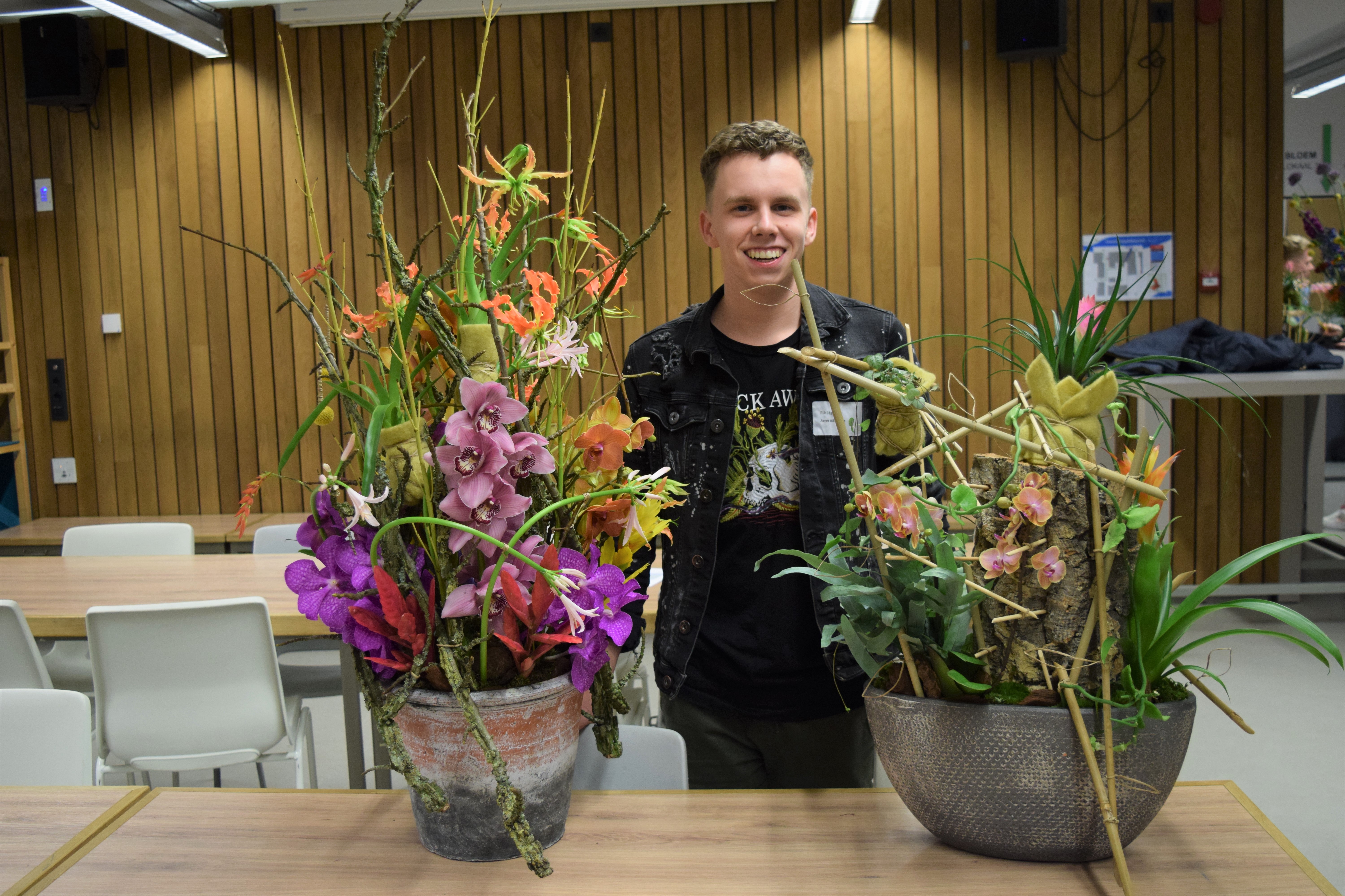 Rik Masson finalist Bloembinden